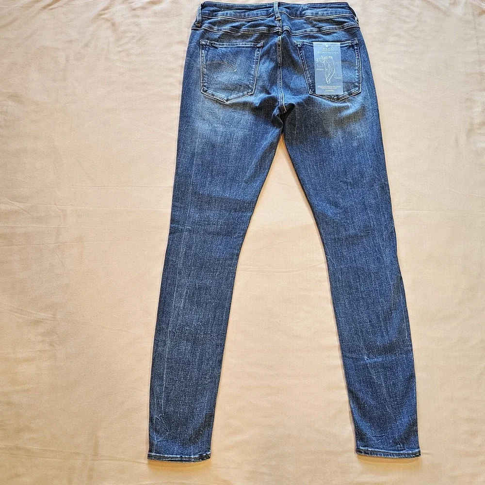 G-STAR RAW JEANS‎ 3301 Size 29 x 30 D-Mid Super Skinny Deconstructed NWT WOMEN'S